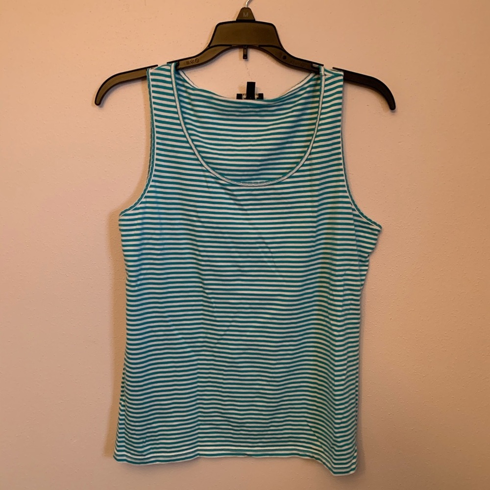 Woman’s Talbots Petite Large Teal Tank Top EUC